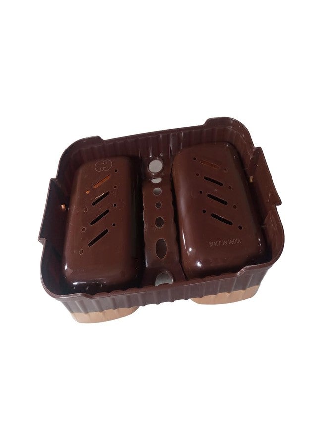 حامل صابون بلاستيكي من تيكزي مع غطاء (عبوة من قطعة واحدة) (سيتم إرسال لون عشوائي) - Image 4